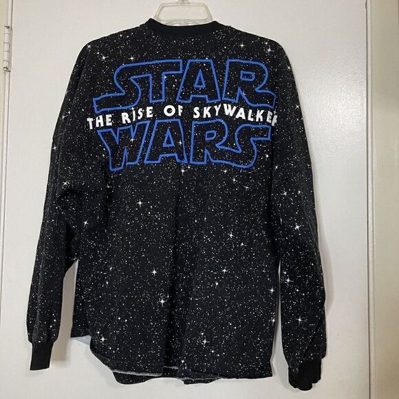 DISNEY PARKS Star Wars Rise of skywalker Long sleeve black spirit jersey shirt - Picture 4 of 5